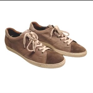 Paul Green Women's Brown Suede Rubber Toe Cap Sneaker Size 10